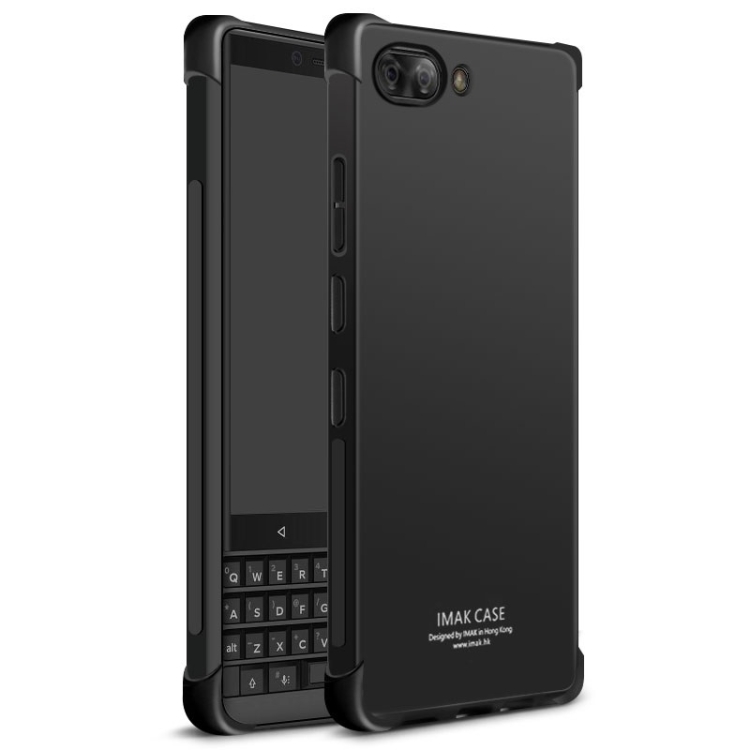

IMAK All-inclusive Shockproof Airbag TPU Case for BlackBerry KEY 2, with Screen Protector (Black)