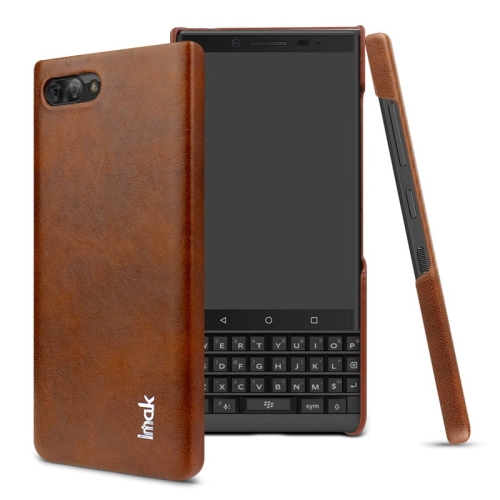 

IMAK Ruiyi Series Concise Slim PU + PC Protective Case for BlackBerry KEY 2 (Brown)