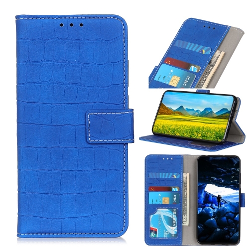 

Magnetic Crocodile Texture Horizontal Flip Leather Case for Xiaomi Mi CC9, with Holder & Card Slots & Wallet (Blue)