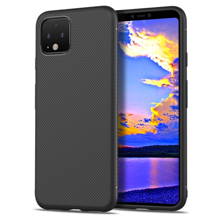 

Lenuo Leshen Series Stripe Texture TPU Case for Google Pixel 4 (Black)