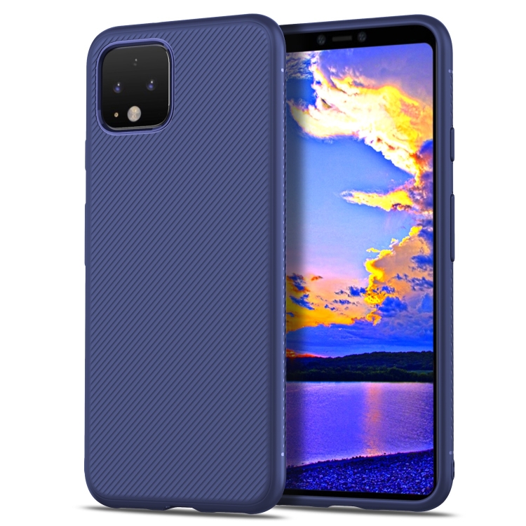 

Lenuo Leshen Series Stripe Texture TPU Case for Google Pixel 4 (Blue)
