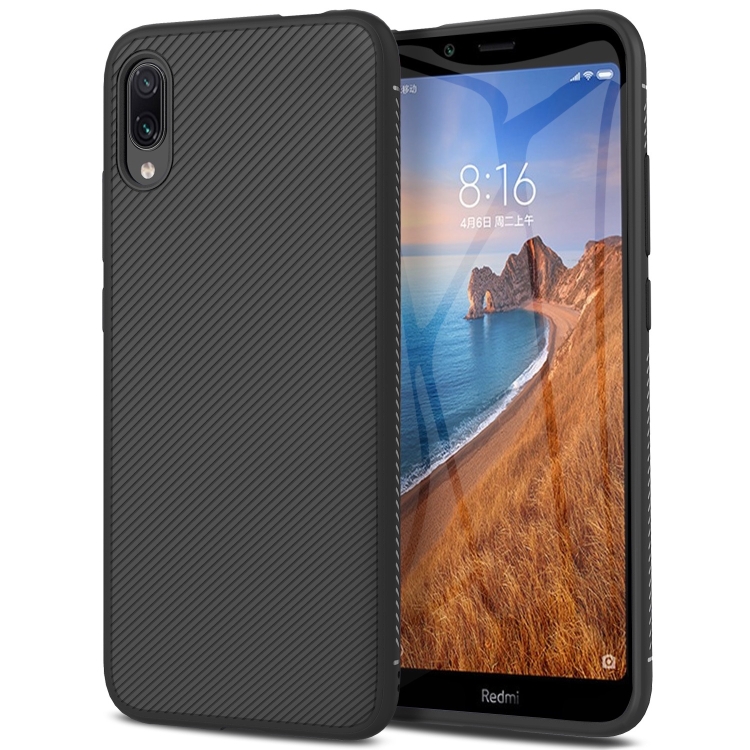 

Lenuo Leshen Series Stripe Texture TPU Case for Xiaomi Redmi 7A (Black)