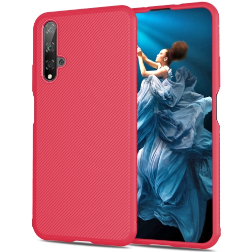 

Lenuo Leshen Series Stripe Texture TPU Case for Huaiwei Honor 20 (Red)