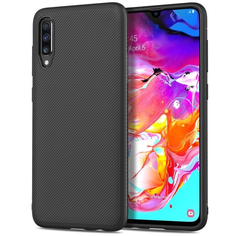 

Lenuo Leshen Series Stripe Texture TPU Case for Galaxy A70(Black)