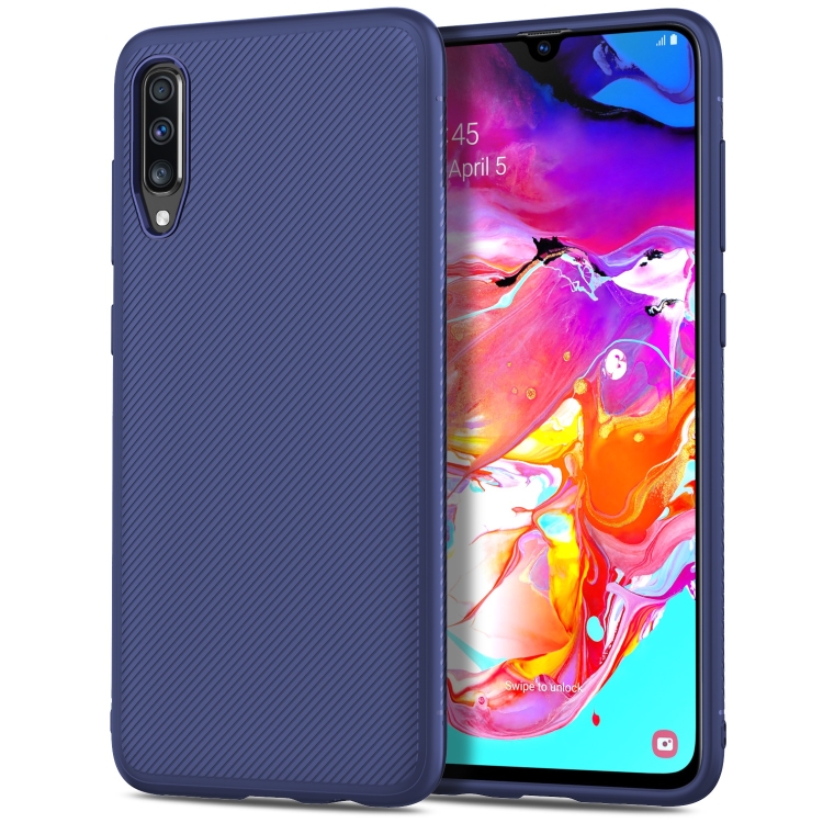 

Lenuo Leshen Series Stripe Texture TPU Case for Galaxy A70(Blue)