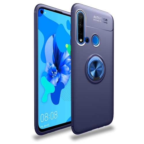 

Lenuo Shockproof TPU Case for Huawei P20 Lite 2019, with Invisible Holder (Blue)