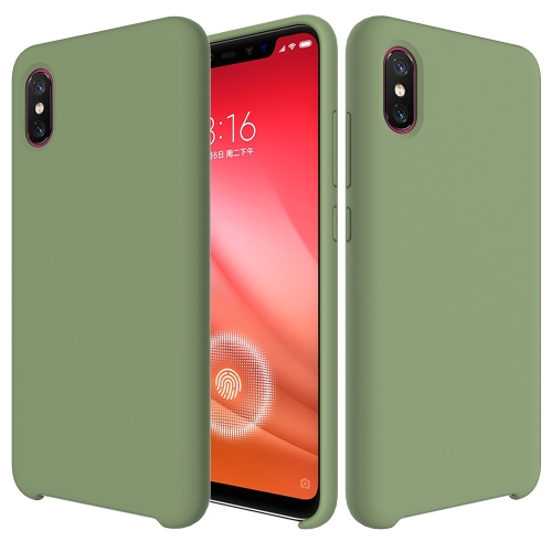 

Solid Color Liquid Silicone Dropproof Protective Case for Xiaomi Mi 8 Pro (Green)