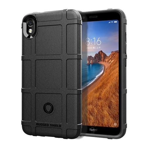 

Shockproof Protector Cover Full Coverage Silicone Case for Xiaomi Redmi 7A (Black)