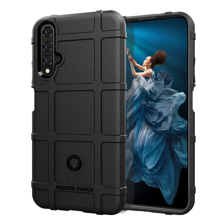 

Shockproof Protector Cover Full Coverage Silicone Case for Huawei Honor 20 (Black)