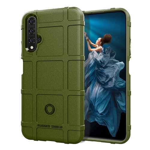 

Shockproof Protector Cover Full Coverage Silicone Case for Huawei Honor 20 (Green)