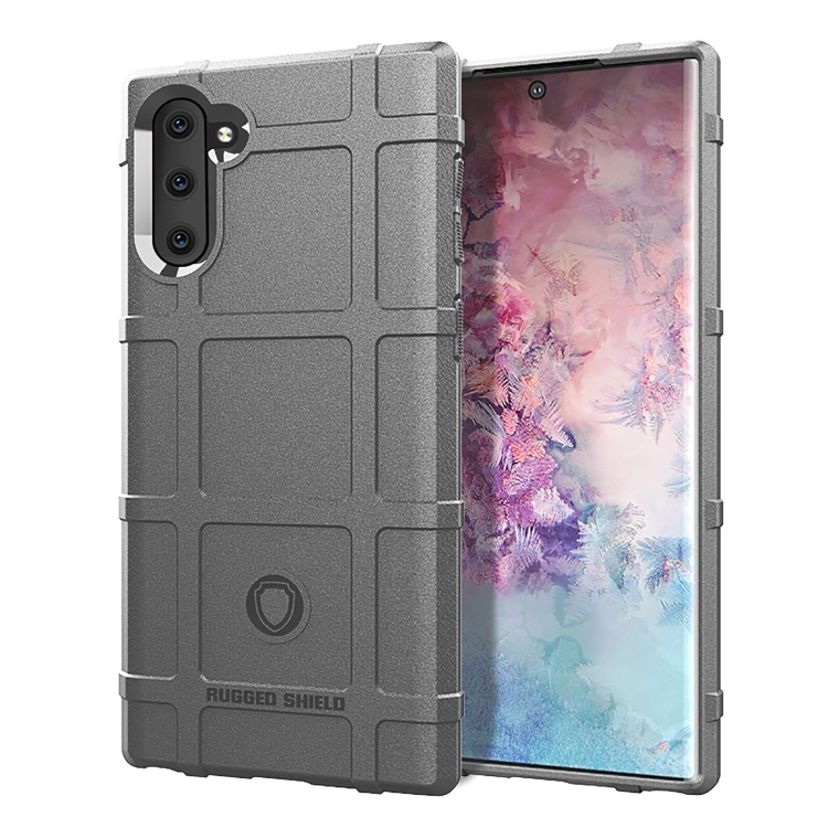 

Shockproof Protector Cover Full Coverage Silicone Case for Galaxy Note 10 (Grey)