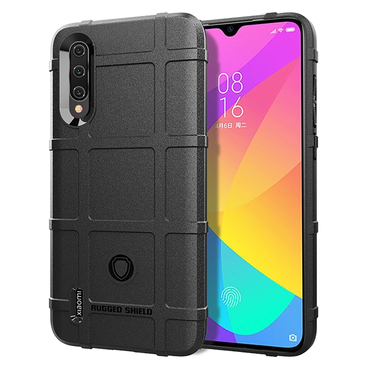 

Shockproof Protector Cover Full Coverage Silicone Case for Xiaomi Mi CC9 (Black)