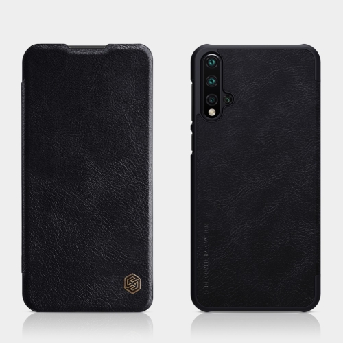 

NILLKIN QIN Series Crazy Horse Texture Horizontal Flip Leather Case for HUAWEI Nova 5 / Nova 5 Pro, with Card Slot (Black)