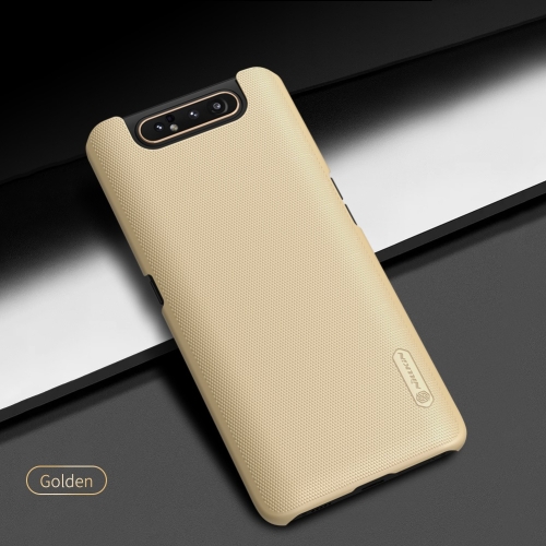 

NILLKIN Frosted Shield Concave-convex Texture PC Protective Case Back Cover for Galaxy A80 / A90 (Gold)