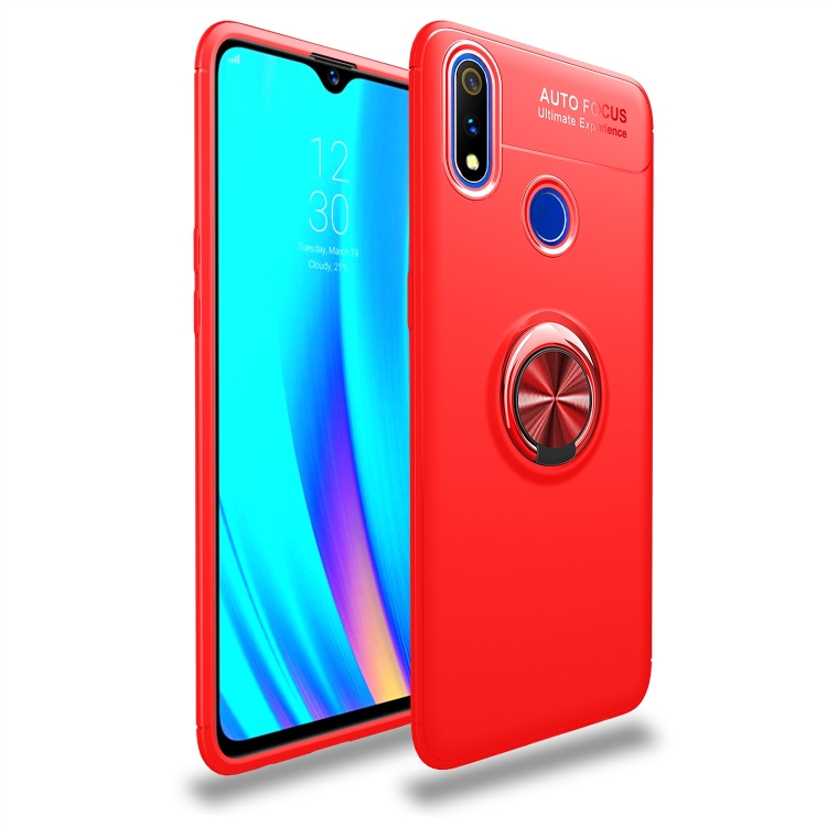 

Shockproof TPU Case for OPPO Realme 3 Pro, with Invisible Holder (Red)