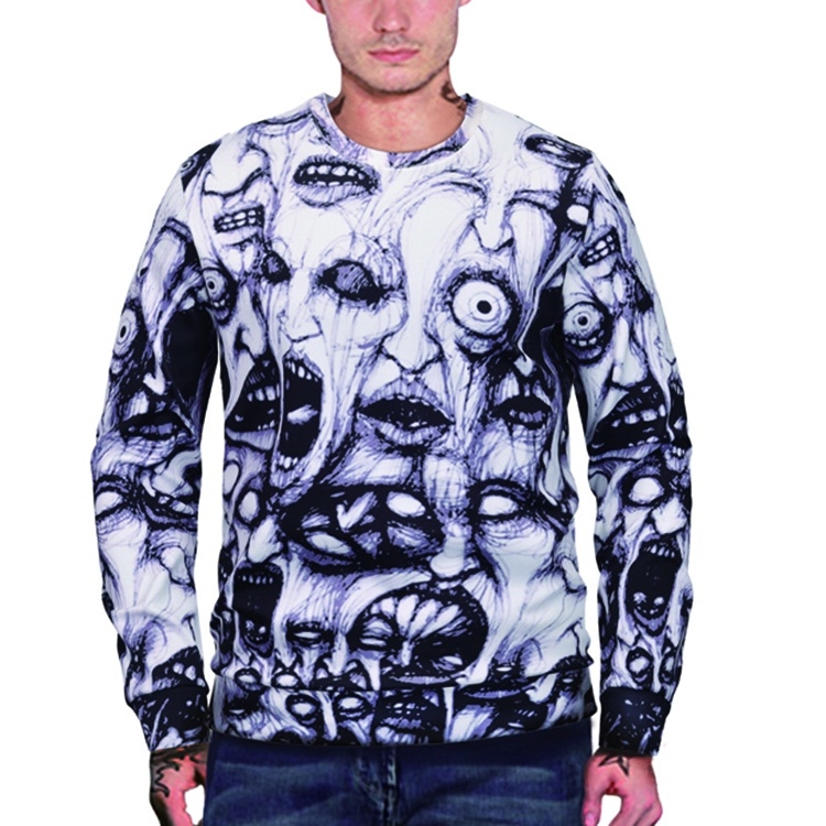 

3D Printed Crew Neck Sweater for Men (Color:WY3005 Size:XL)