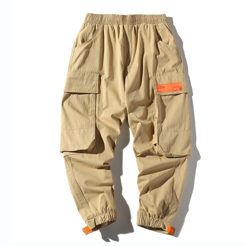 

Loose Tooling Casual Pants Trousers for Men (Color:Khaki Size:M)