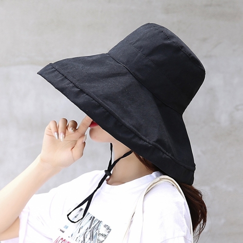 

Casual Sun Visor Fisherman Hat (Black)