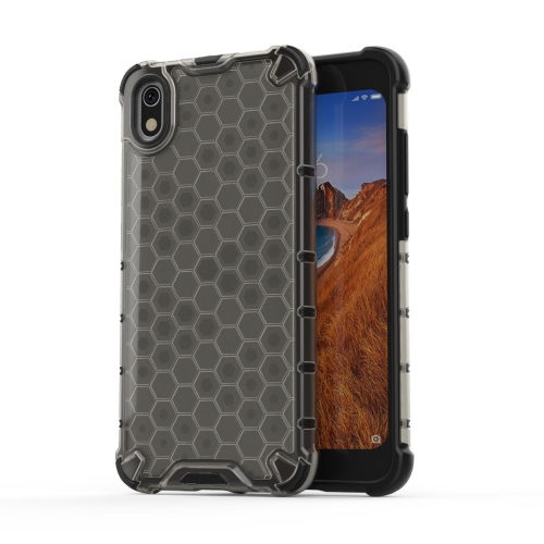 

For Xiaomi Redmi 7A Shockproof Honeycomb PC + TPU Case (Black)