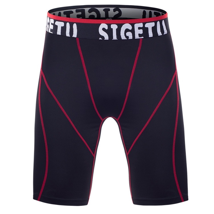 

SIGETU Men Quick-drying Running Fitness Pants (Color:Black Size:M)