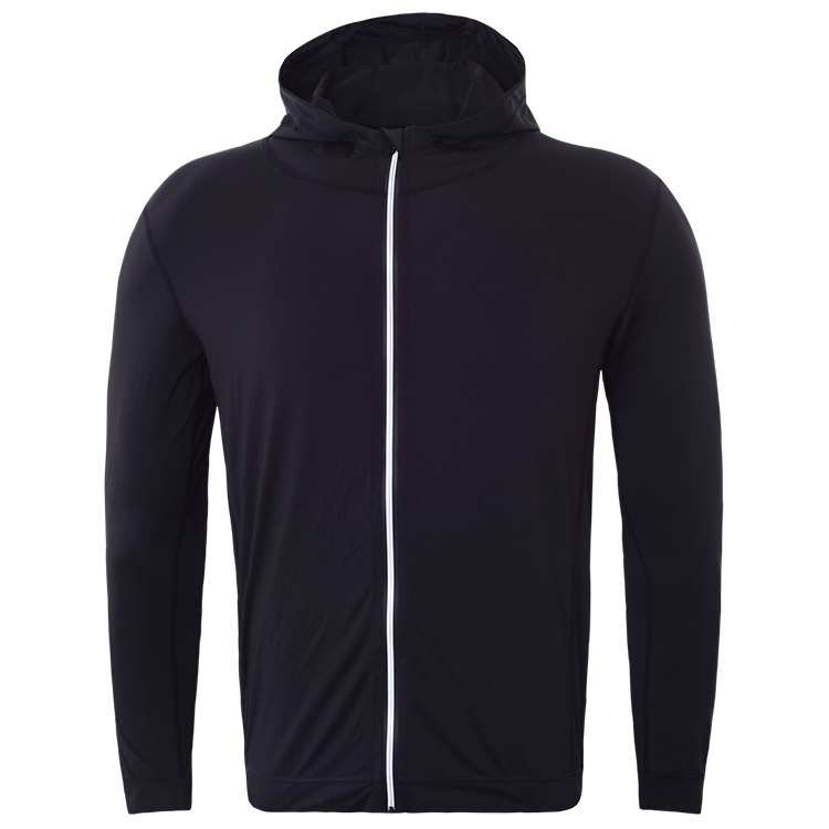 

SIGETU Men Sports Quick-drying Coat (Color:Black Size:XL)