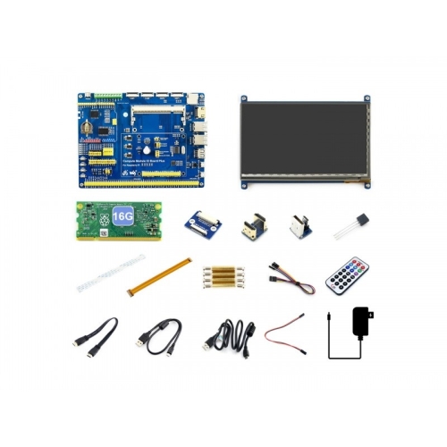 

Waveshare Raspberry Pi Compute Module 3+/16GB Development Kit Type B