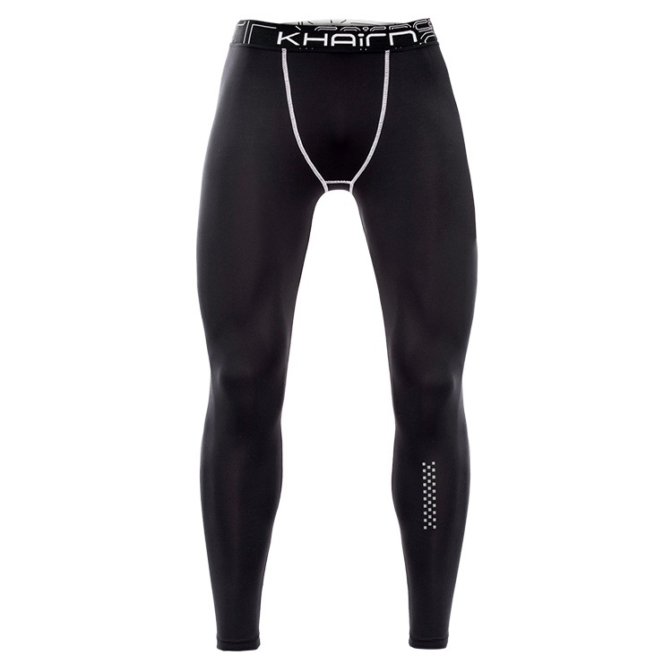 

SIGETU Men Elastic Quick-drying Sports Leggings (Color:Black Size:XL)