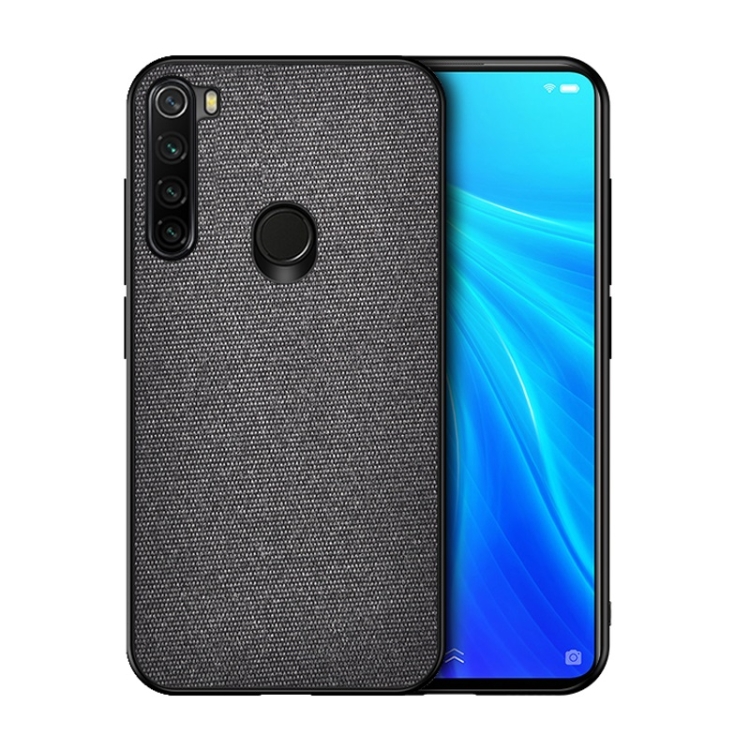 

For Xiaomi Redmi Note 8 Shockproof Cloth Texture PC + TPU Protective Case (Black)