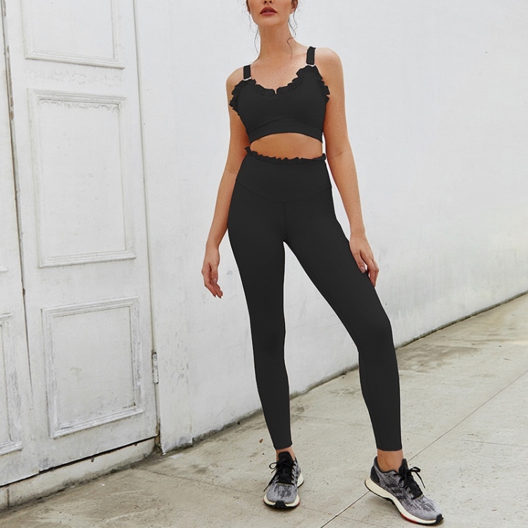 

Yoga Fitness Pants Leggings (Color:Black Size:S)