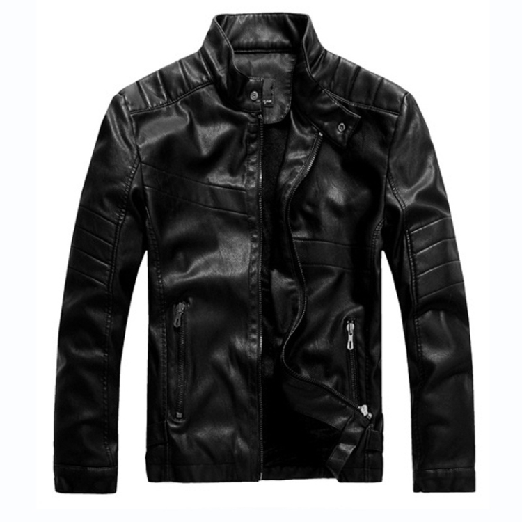 

Sportsman Motorcycle Leather Jacket (Color:Black Size:XL)