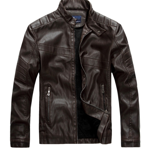 

Sportsman Motorcycle Leather Jacket (Color:Coffee Size:L)