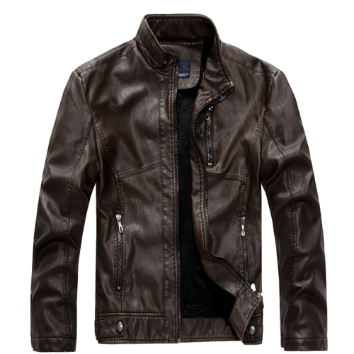 

Machine Wagon Jacket Men Jacket (Color:Coffee Size:L)