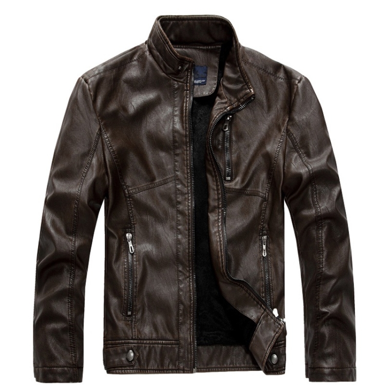 

Machine Wagon Jacket Men Jacket (Color:Coffee Size:XXL)