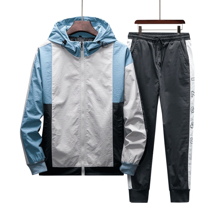 

Men Tooling Jacket Sports Suit (Color:Apricot Size:4XL)