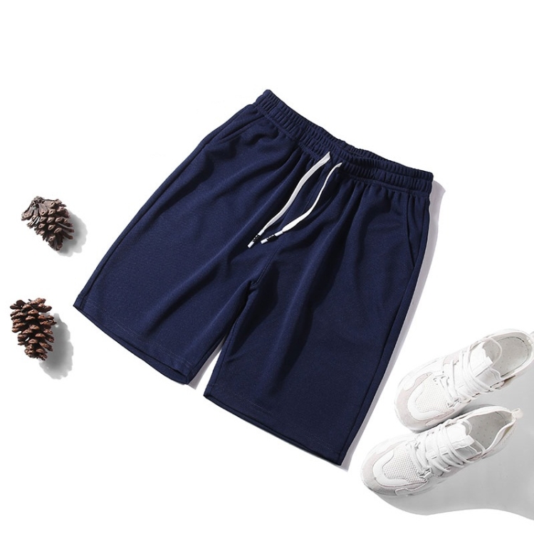 

Men Casual Loose 5-pants Shorts (Color:Dark Blue Size:L)