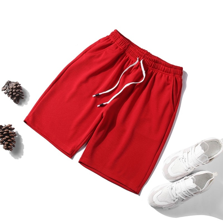 

Men Casual Loose 5-pants Shorts (Color:Red Size:L)