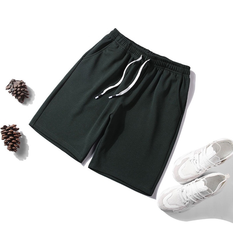 

Men Casual Loose 5-pants Shorts (Color:Green Size:M)