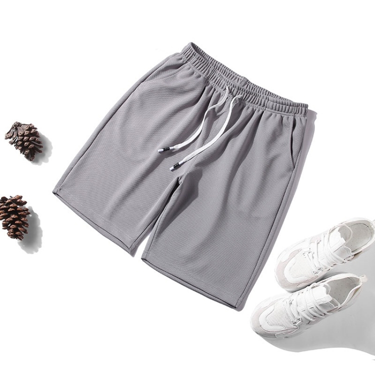 

Men Casual Loose 5-pants Shorts (Color:Light Grey Size:4XL)