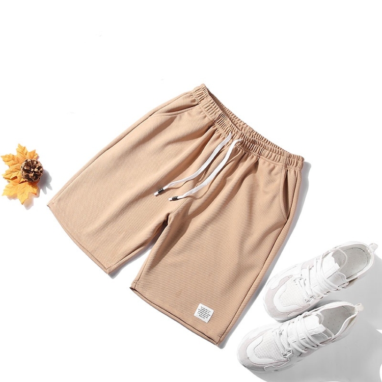

Men Casual Loose Shorts (Color:Khaki Size:M)