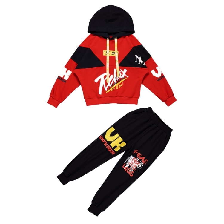 

Handsome Boy Leisure Sports Suit (Color:Red Size:140cm)