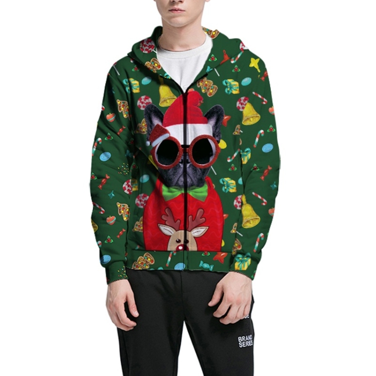 

Christmas Digital Print Men Hooded Sweatshirt (Color:Green Size:L)