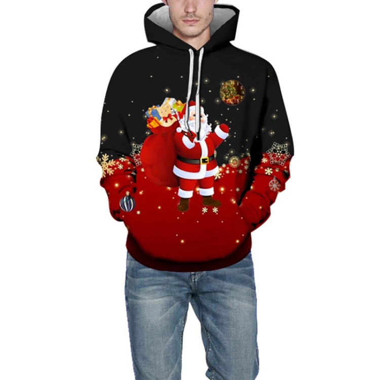 

Christmas Men Printed Hoodie (Color:Red Size:XXL)