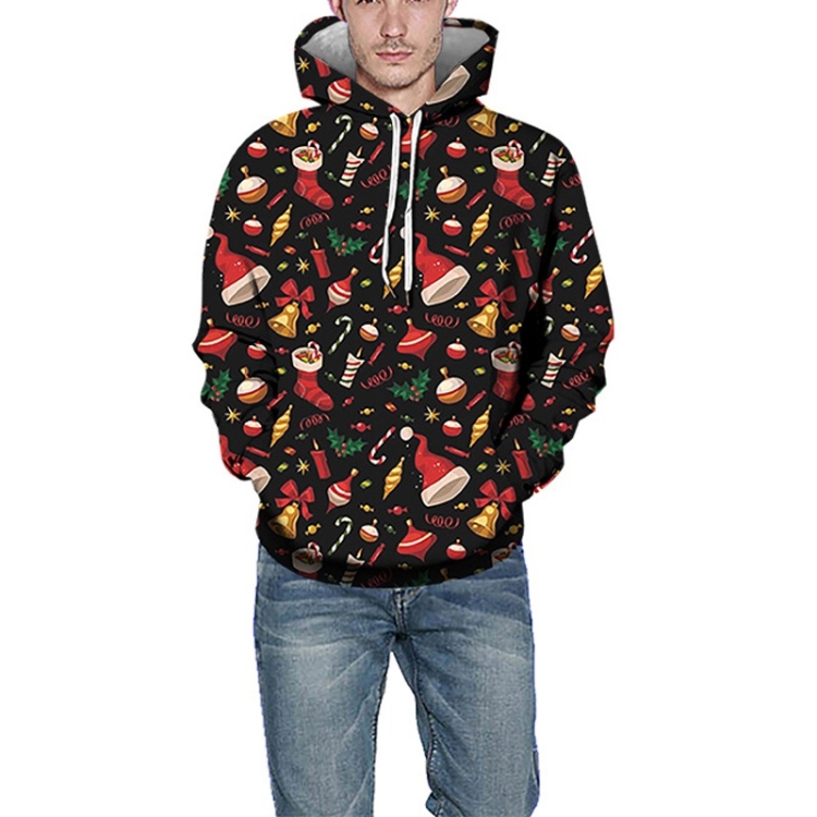 

Christmas Men Printed Hoodie(Color:As Show Size:XL)