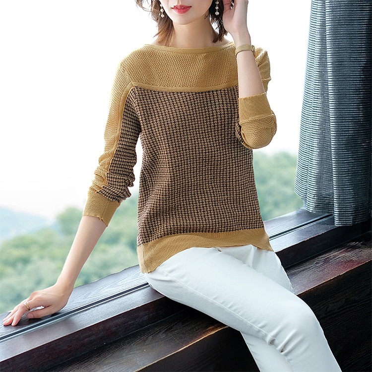 

Loose Lazy Sweater Fashion Western Shirt(Color:Yellow Size:One Size)