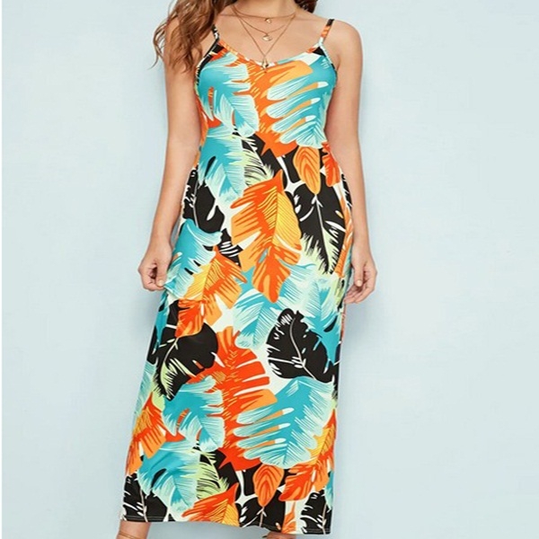 

Colorful Totem Printed Sleeveless Dress (Color:As Show Size:S)