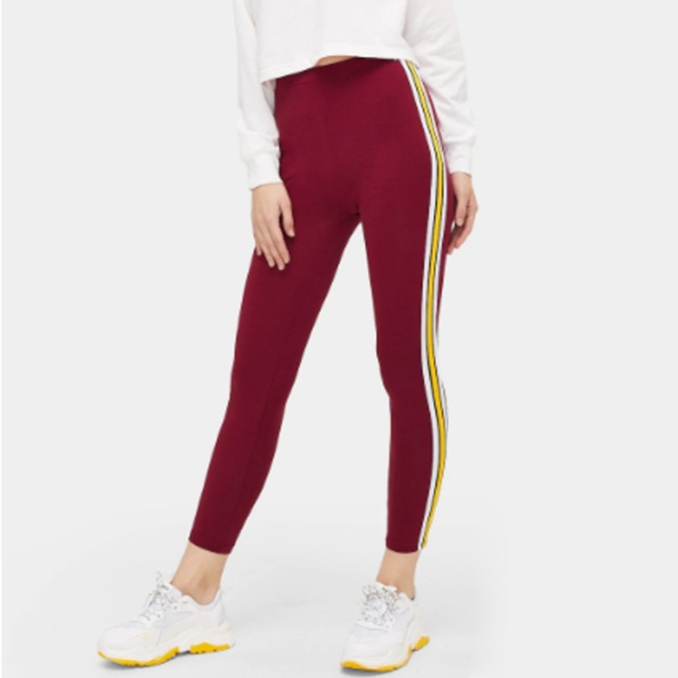 

Casual Pants Tight Leggings (Color:Wine Red Size:S)