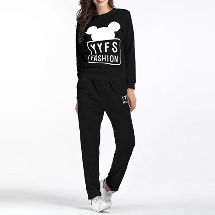 

Casual Sports Women Suit (Color:Black Size:S)