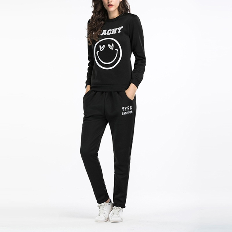 

Casual Sports Women Suit (Color:Black Size:S)