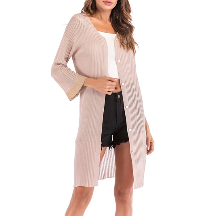 

Autumn and Winter Retro Sweater (Color:Khaki Size:M)