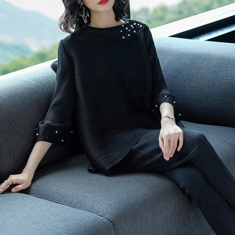 

Temperament Slim Thin Piece Modern Suit (Color:Black Size:One size)